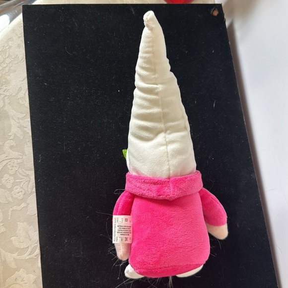 Pink and White Unicorn Gnome Plush Toy - Picture 4 of 5